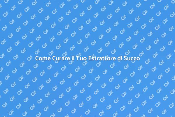 Manutenzione Perfetta per Estrattori di Succo