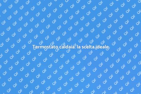 Il miglior termostato per caldaia