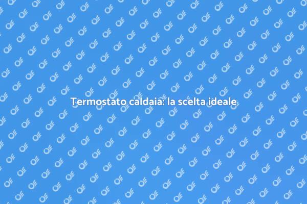 Scegli il miglior termostato per caldaia
