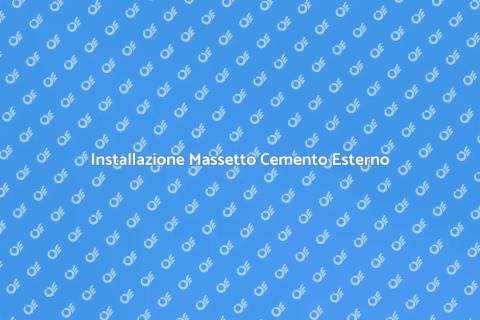 Massetto di Cemento Esterno: Guida