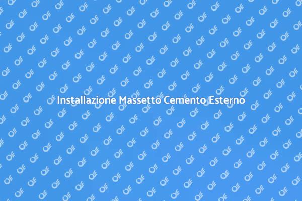 Massetto di Cemento: Installazione Facile