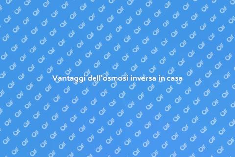 Impianto osmosi inversa a flusso diretto