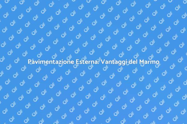 Eleganza della Pavimentazione in Marmo