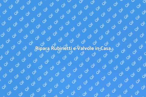 Riparazione Rubinetti e Valvole Efficiente