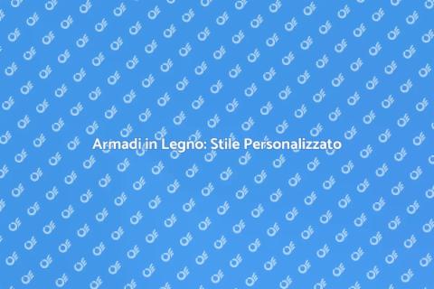 Armadio su Misura in Legno