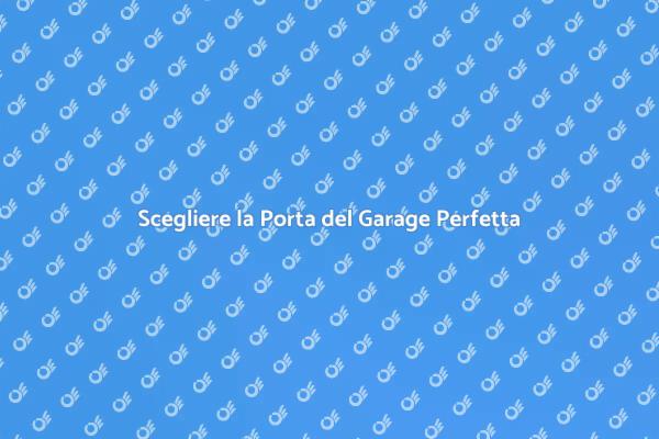 Costruzione della Porta del Garage