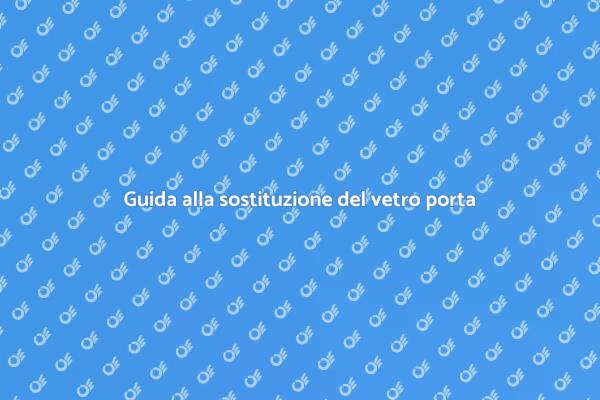 Come sostituire il vetro di una porta
