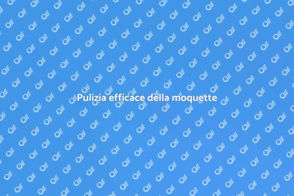 Perché scegliere servizi di pulizia moquette