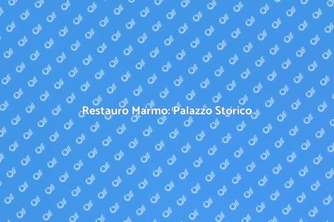 Lucidare Marmo per Palazzo Storico