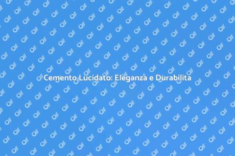 Pavimento in Cemento Lucidato
