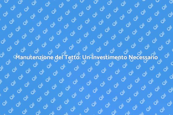 Perché Pulire il Tetto è Fondamentale