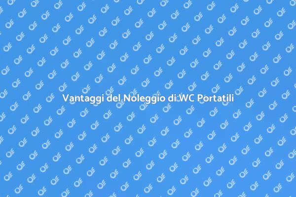 WC Portatili: Soluzione per Ogni Evento