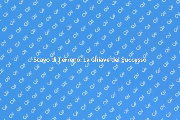 Scavo di Terreno: Stabilità Garantita