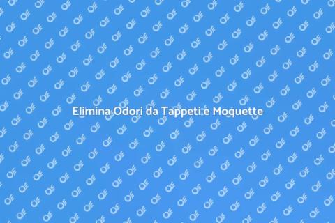 Rimuovere Odori da Moquette e Tappeti