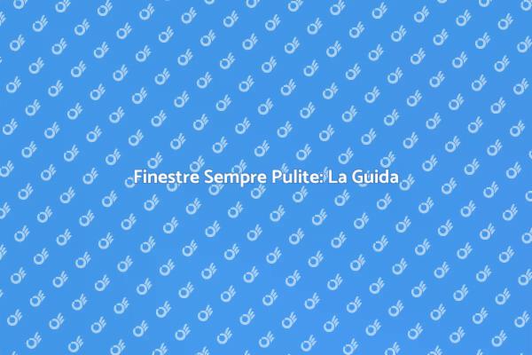 Finestre Brillanti con la Pulizia Professionale