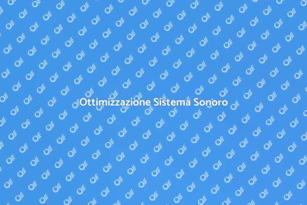 Calibrare il Sistema Sonoro