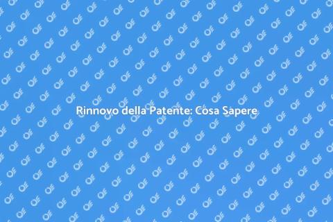 Rinnovo Patente Ogni 10 Anni