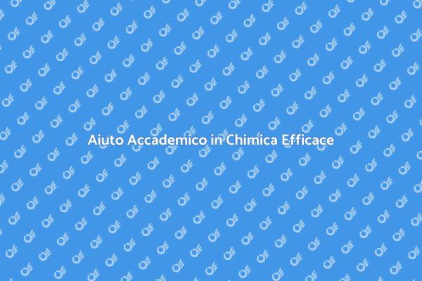 Trasforma il Tuo Apprendimento in Chimica