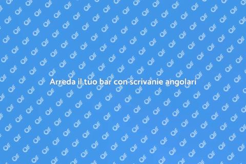 Scrivania angolare in legno per bar