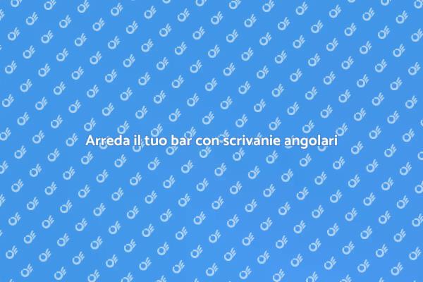 Scrivanie angolari in legno: il tuo bar