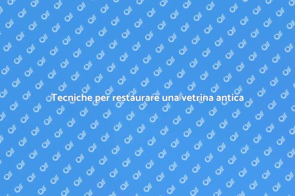 Come riportare a nuova vita una vetrina