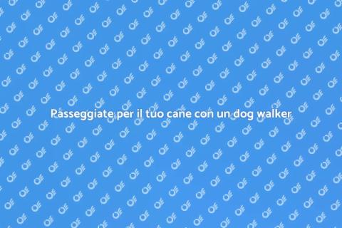 Servizio Dog Walker per il tuo cane