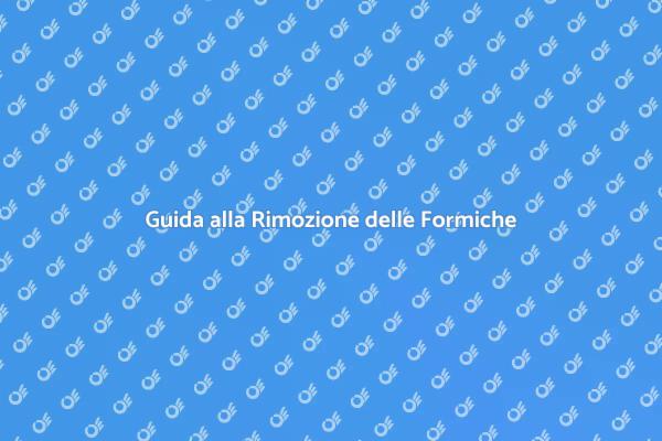 Liberati delle Formiche Oggi Stesso!