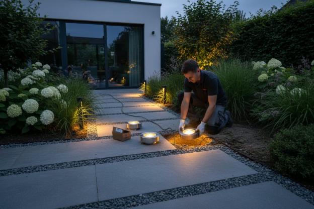 Quanto costa installare le luci esterne da pavimento?