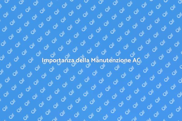 Manutenzione AC: Comfort in Officina
