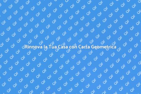 Carta da Parati Moderna Geometrica