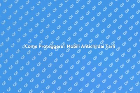 Prevenire infestazione tarli mobili antichi