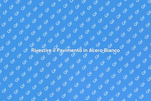 Eleganza del Pavimento in Acero Bianco