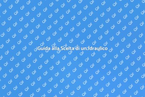 Assumere un Idraulico Professionista