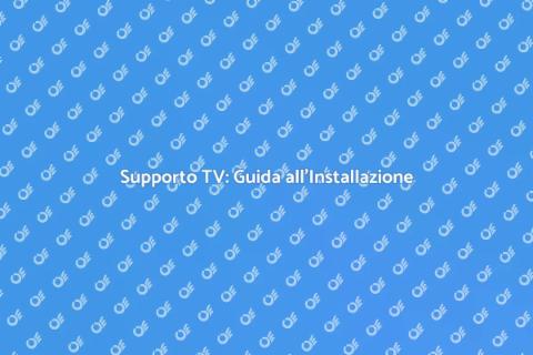 Installazione Supporto TV Moderna