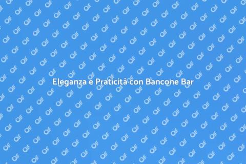 Bancone Bar in Acciaio per Casa