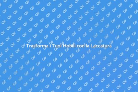 Laccatura Mobili in Stile Minimalista