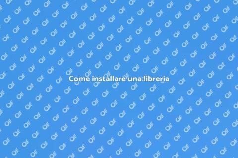 Installare una libreria in casa