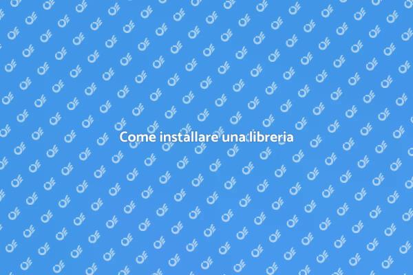 Guida all'installazione della libreria