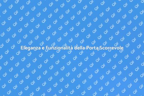 Porta Scorrevole con Finiture in Resina