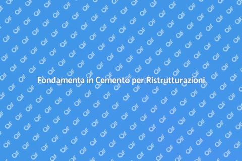 Perimetro in Cemento per Ristrutturazioni