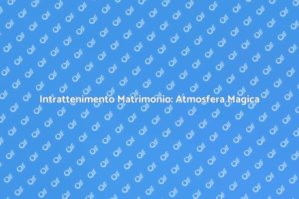 L'Animazione che Rende Unico il Matrimonio