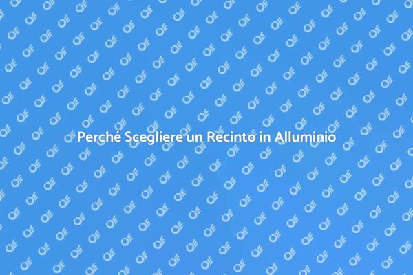 Recinto in Alluminio: Sicurezza e Stile