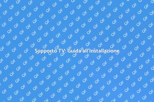 Guida all'Installazione del Supporto TV