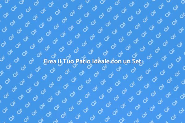 Trasforma il Tuo Patio con un Set da Pranzo