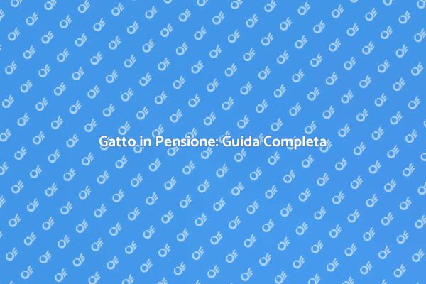 Portare un Gatto in Pensione: Ecco Come
