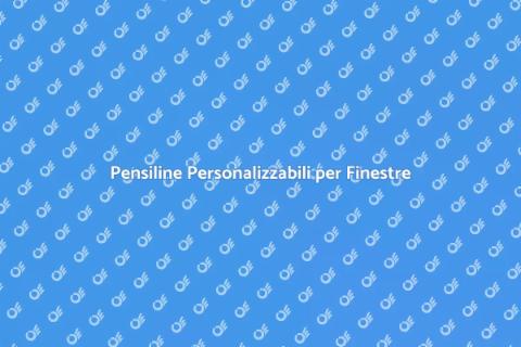 Pensilina per Finestre Innovativa
