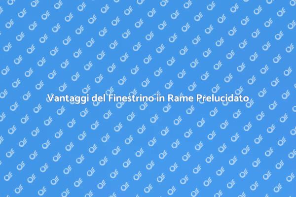 Ristrutturazione: Finestrino in Rame