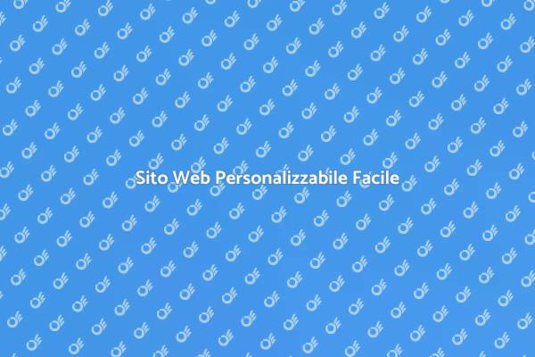 Sito Web Personalizzabile per Tutti