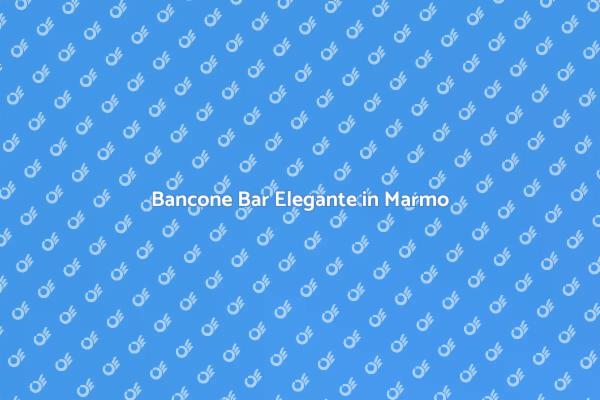 Bancone Bar su Misura per Casa