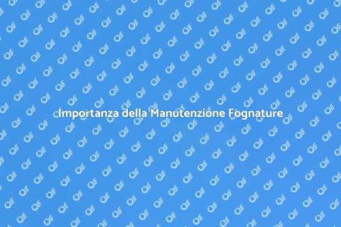 Manutenzione Fognature Urbane Essenziale